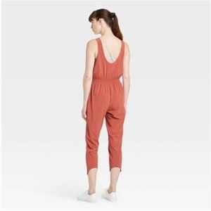 All In Motion Terra Cotta Rust Jumpsuit Romper